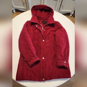 London Fog Red Hooded Women's Coat